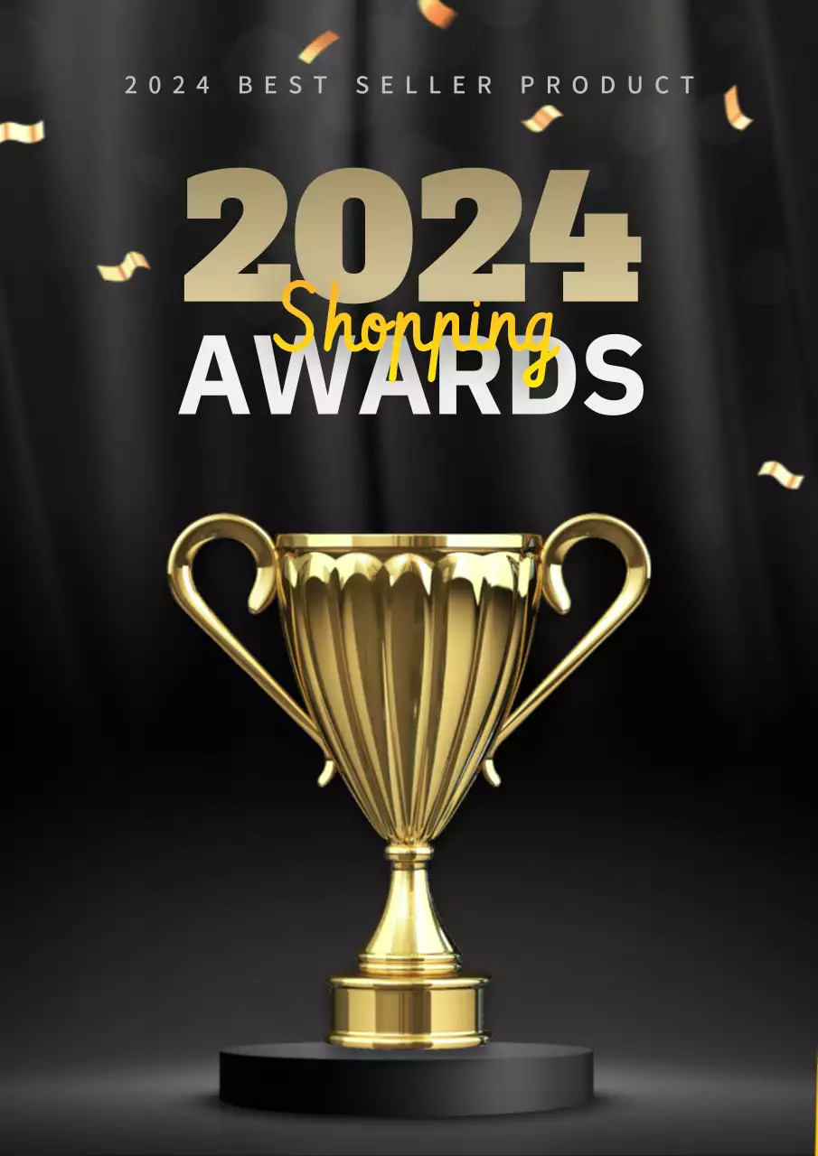 Gold Modern Awards Announcement Poster