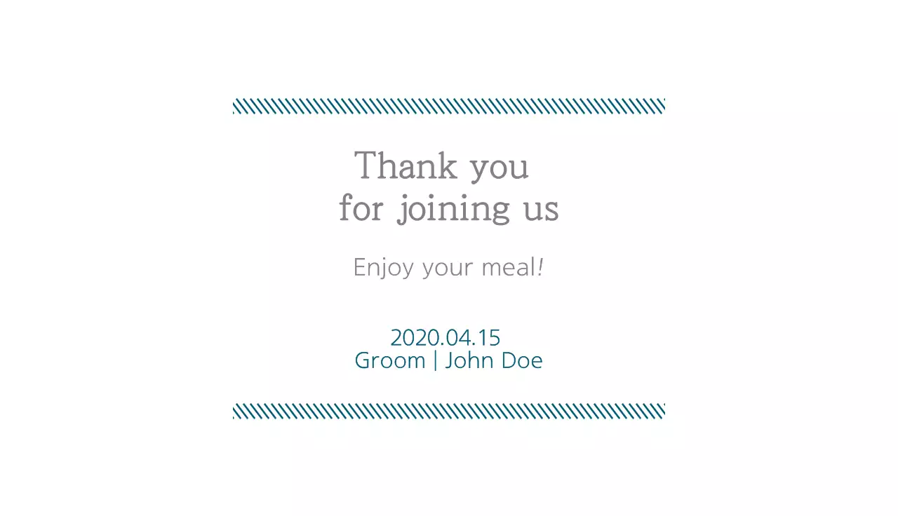 White Elegant Wedding Invitation Business Card