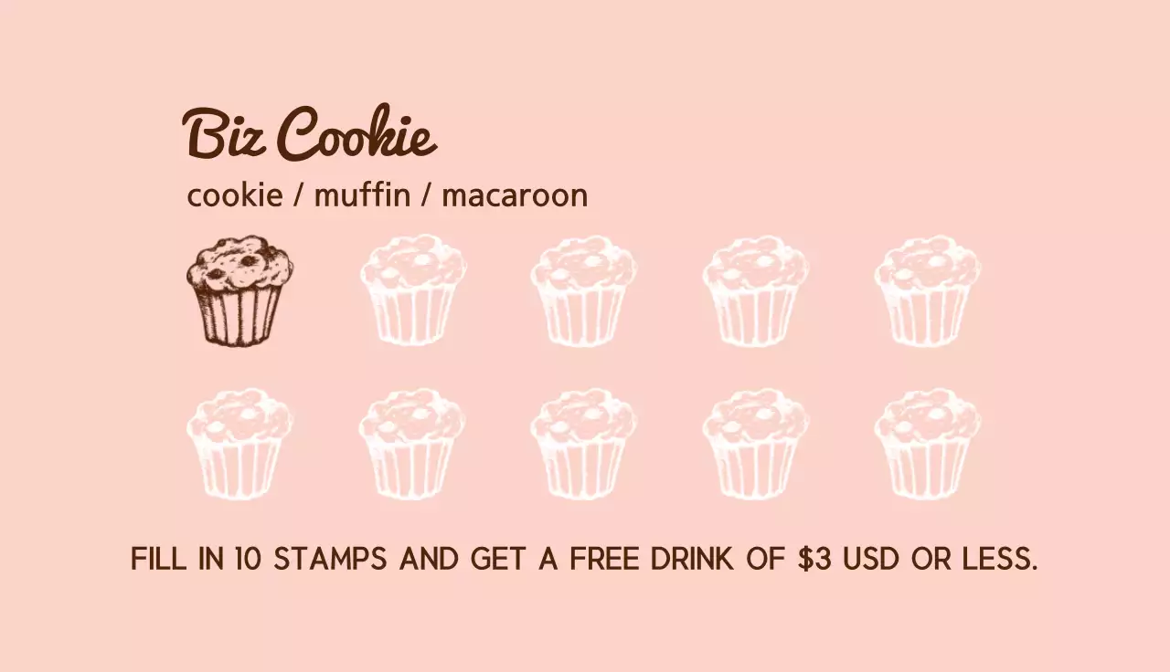 Brown Simple Bakery Promotion Business Card