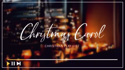 Orange Elegant Christmas Playlist YouTube Thumbnail