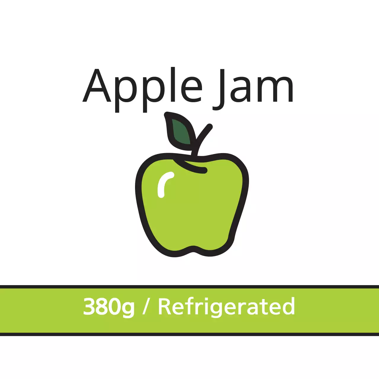 Green Simple Food Label Banner