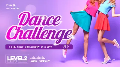 Purple Trendy Dance Promotion YouTube Thumbnail