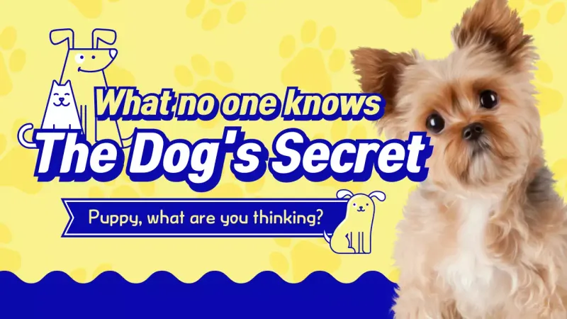 Yellow Trendy Dog Storybook YouTube Thumbnail