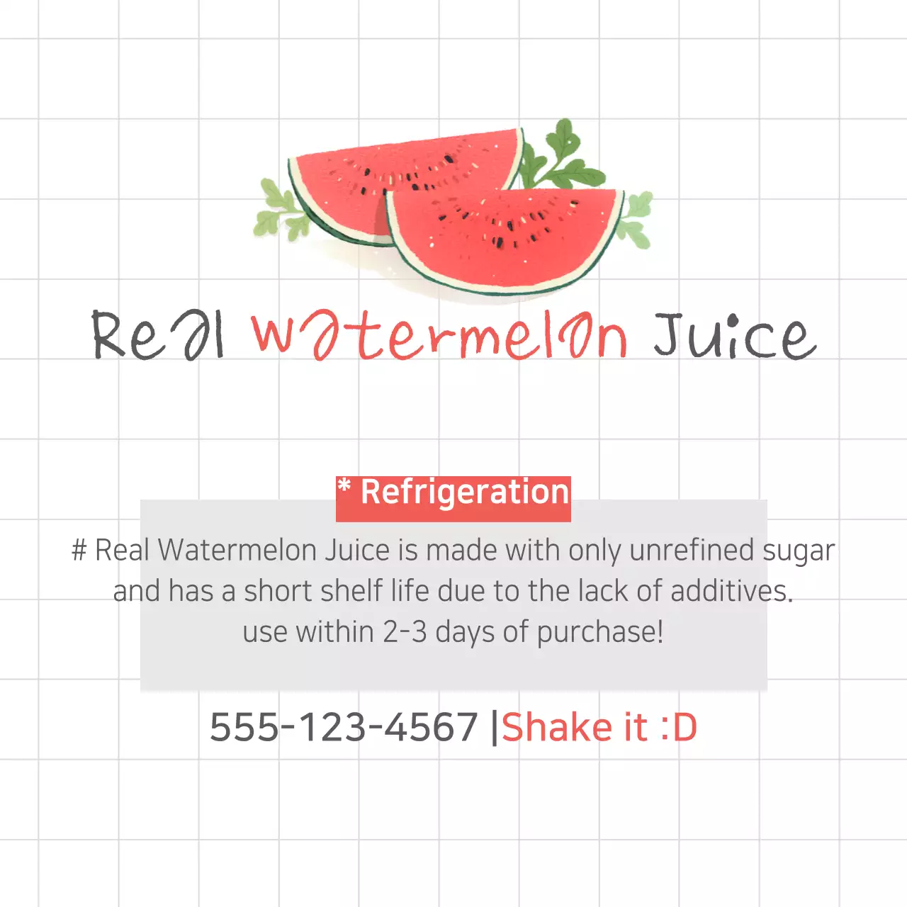 Real Watermelon Juice