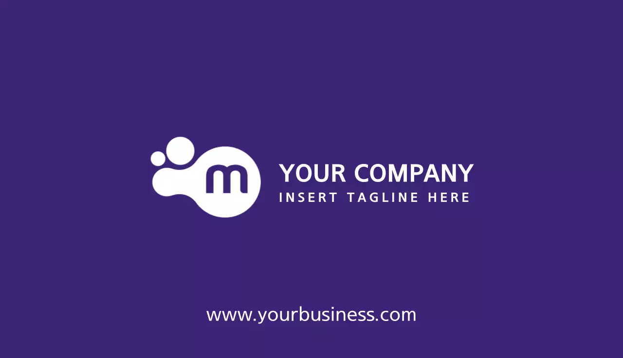 Purple Logo Clean Business