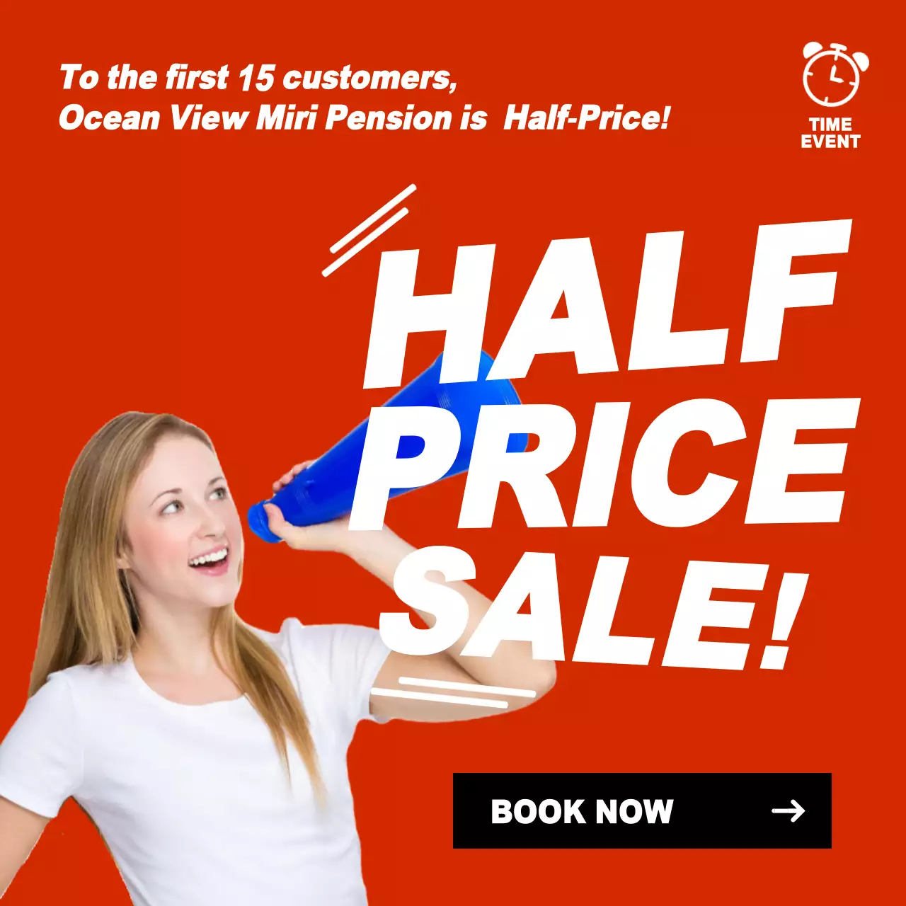 Red Bold Sale Promotion Instagram Post