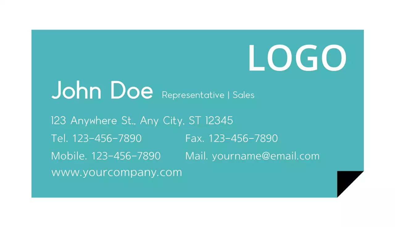 Logo business card