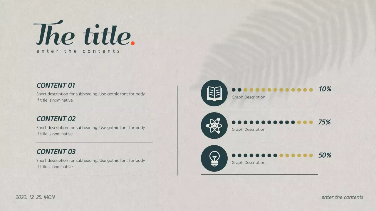 Green Botanical Document Presentation