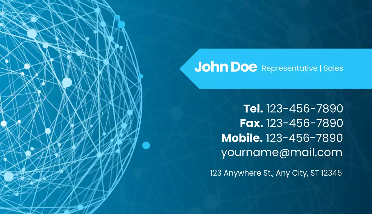 Corporate business cards