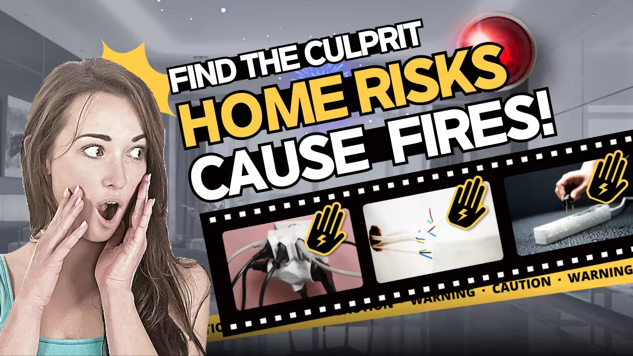 Grey Modern Home Safety Announcement YouTube Thumbnail