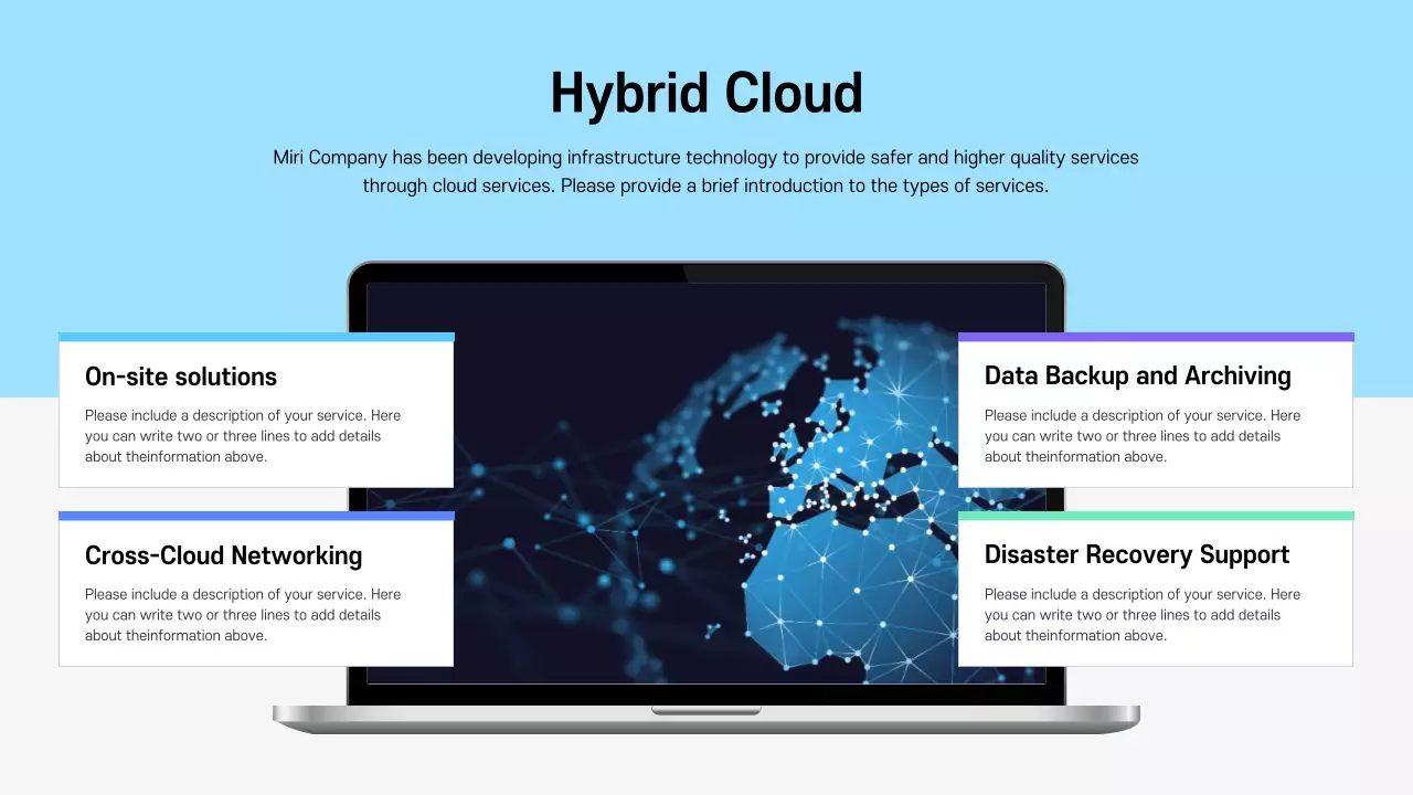 Blue Modern Cloud Information Presentation