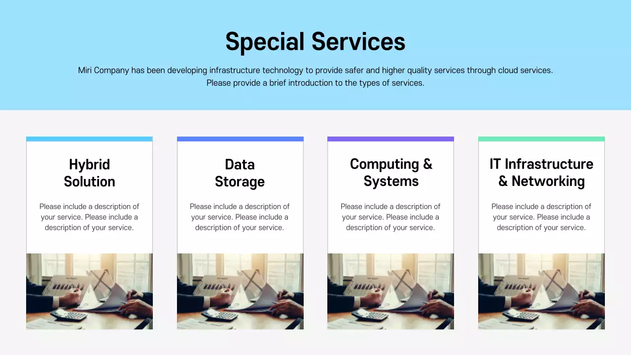 Blue Modern Cloud Information Presentation