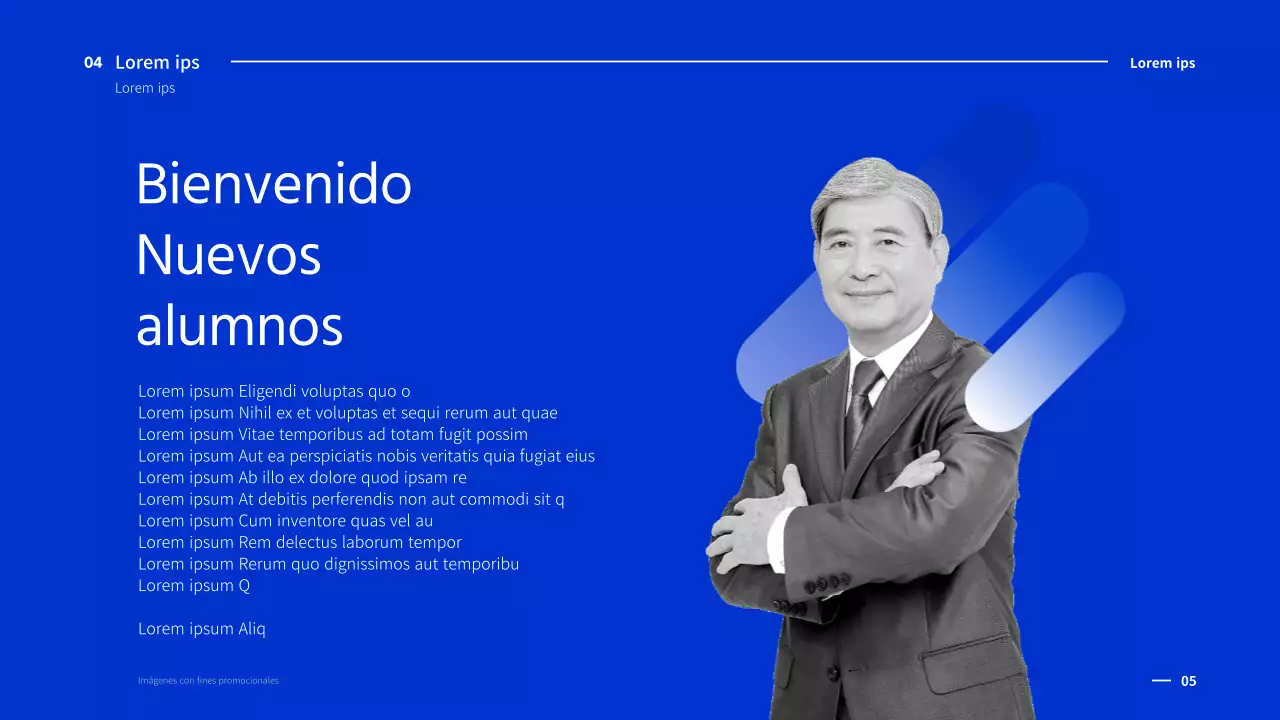 Plantilla de orientación Bluetone