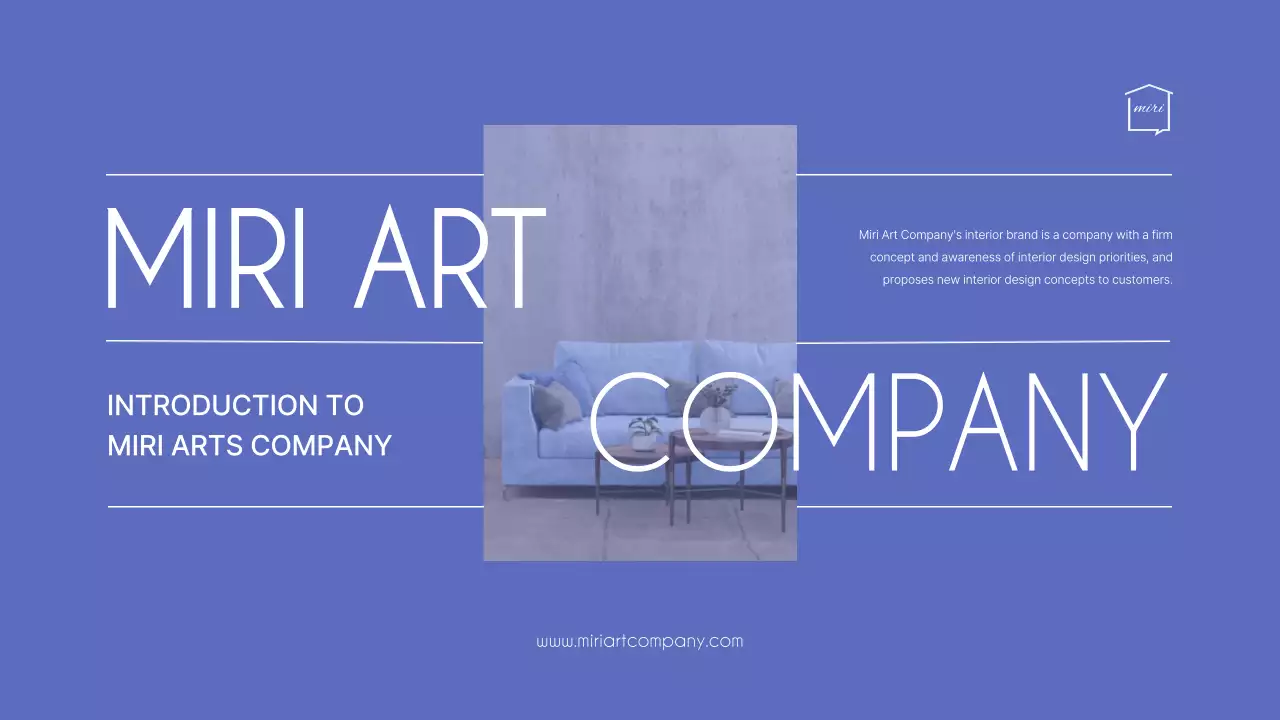 보라색과 남색의 회사소개서 프레젠테이션