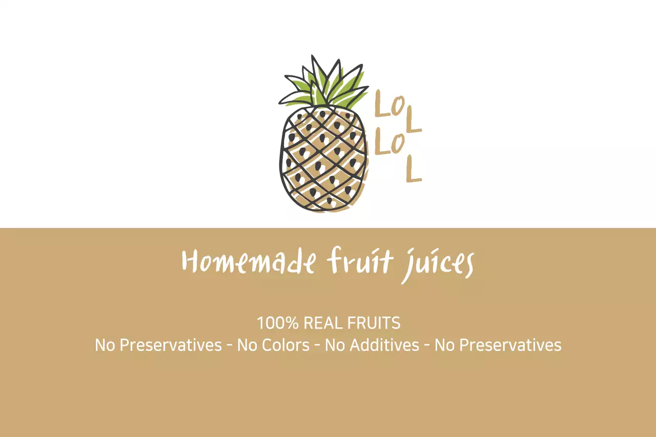 Beige Simple Fruit Promotion Banner