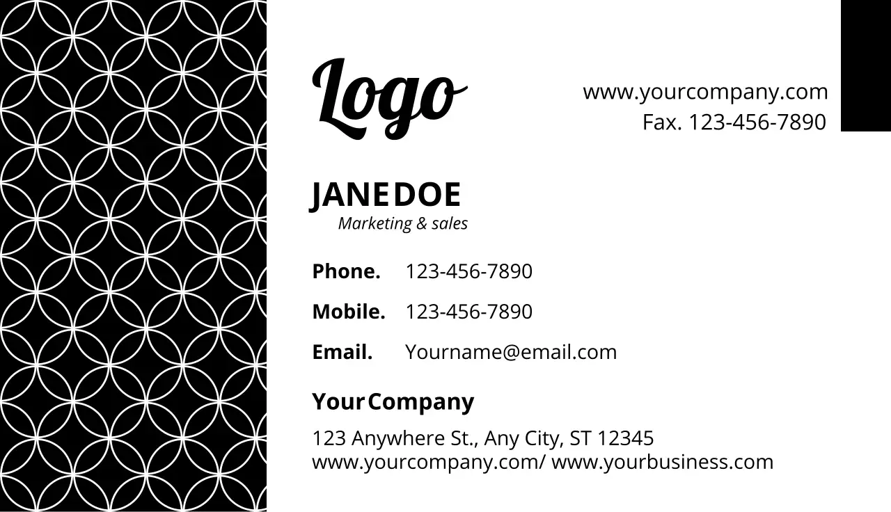 Corporate business cards