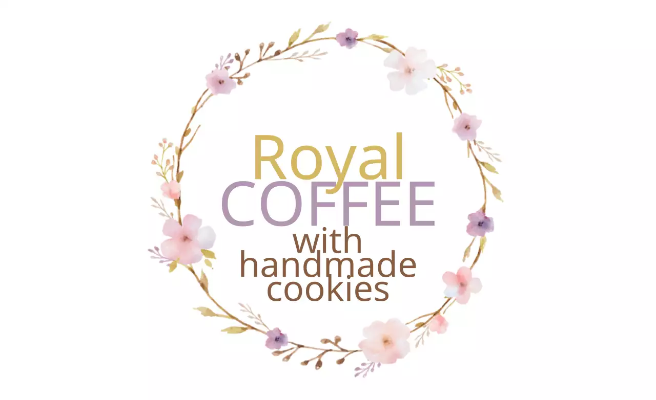 Banner de promoção de café floral rosa