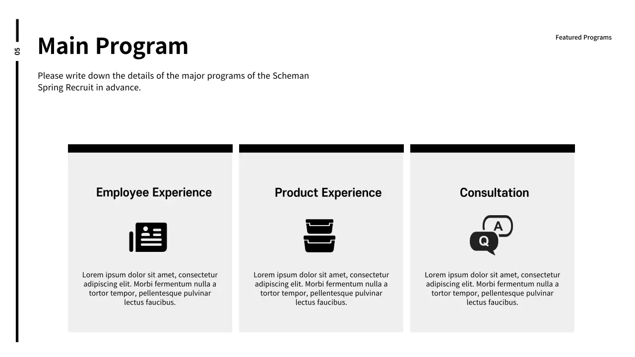 Exhibition booth planning report in black and white