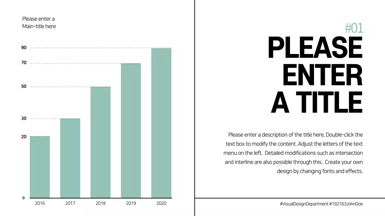 Green Minimal Analytics Report Infographic