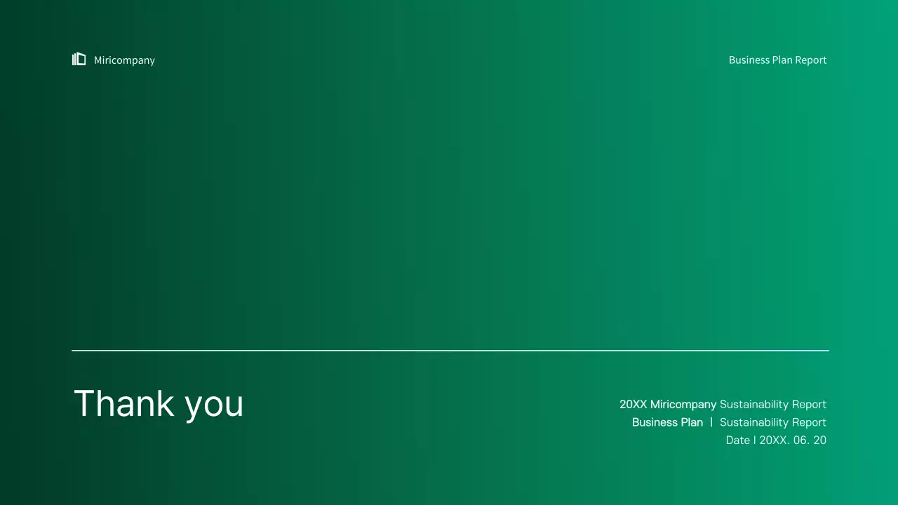 Apresentação infográfica empresarial simples com gradientes azuis e verdes