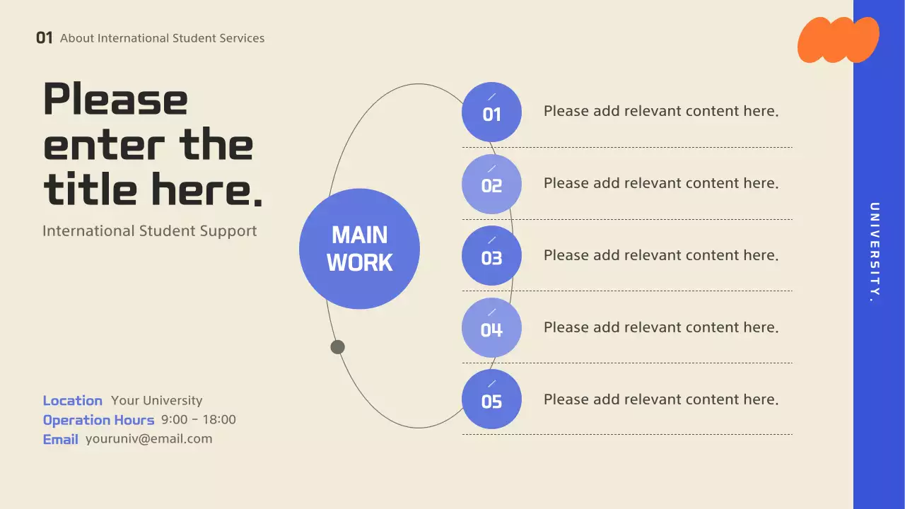 Blue Modern Orientation Guide Presentation