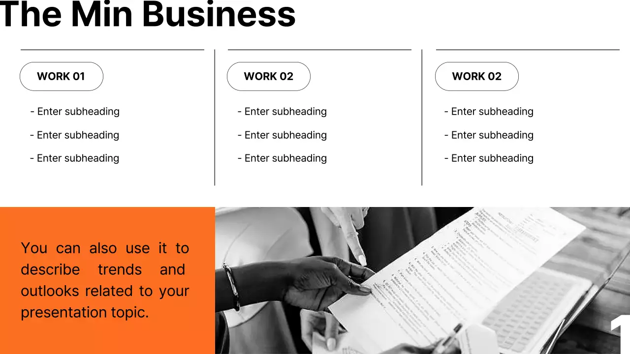 Orange Modern Business Report Presentation