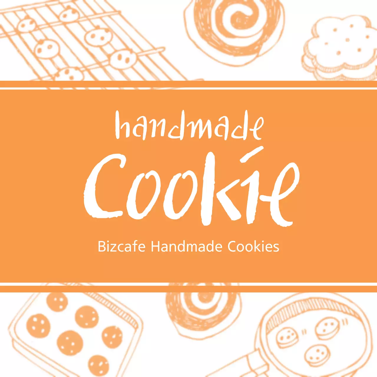 Orange Simple Cookie Promotion Banner