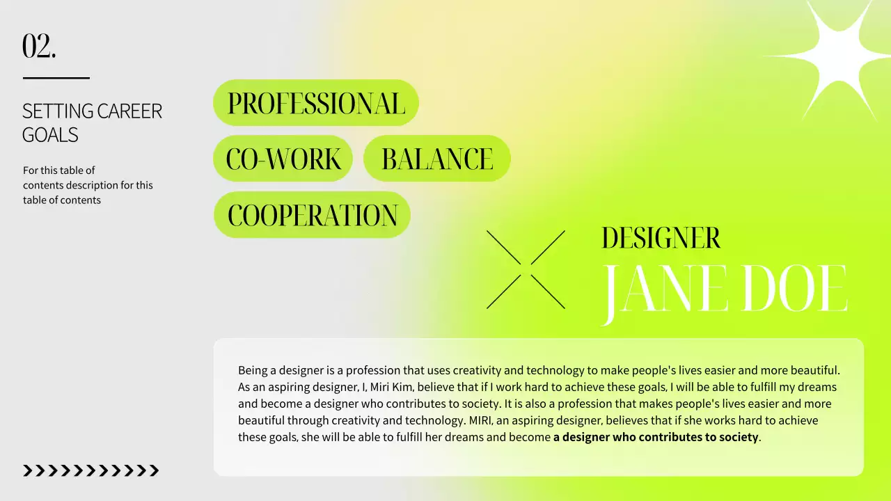 네온 미니멀 커리어 가이드 프레젠테이션