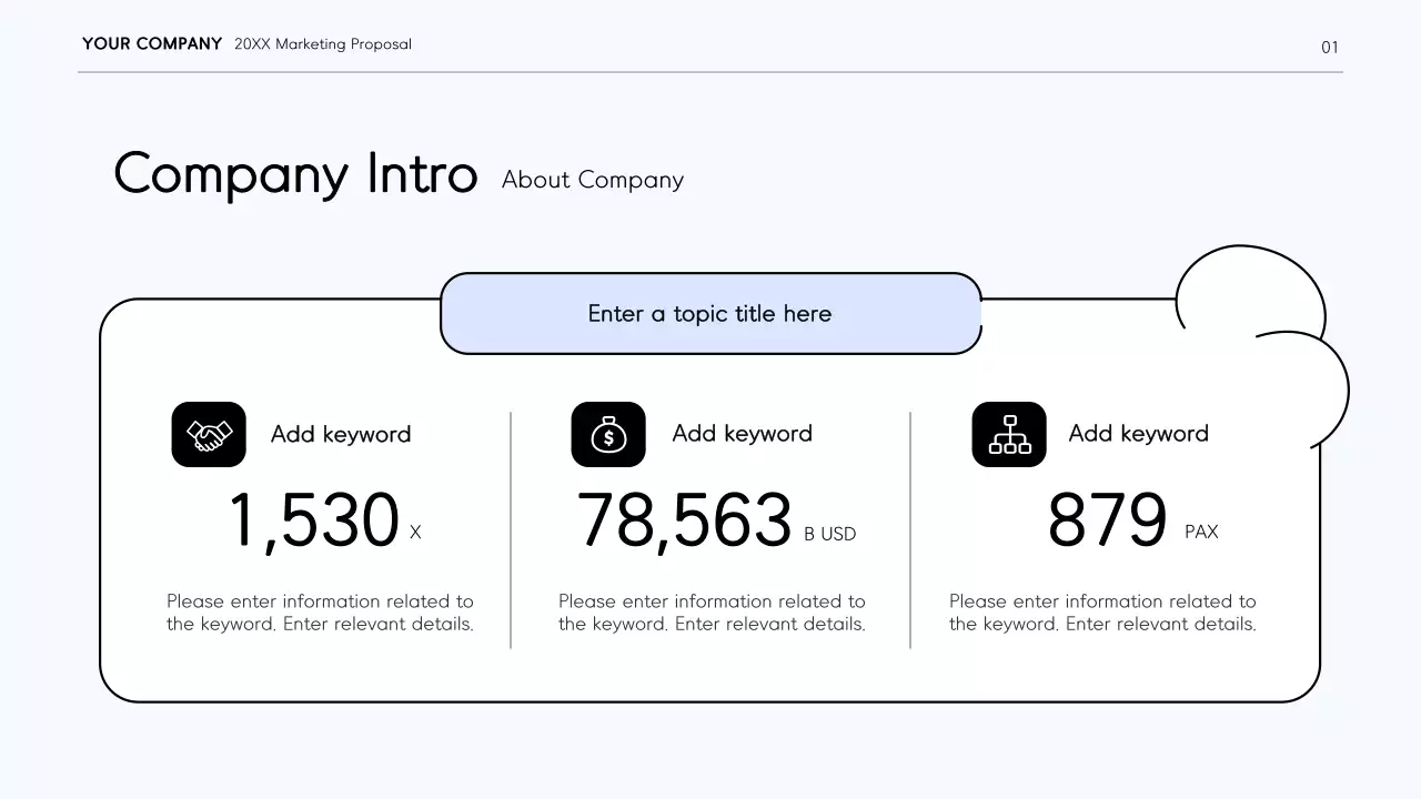 Tài liệu trình bày báo cáo kinh doanh tối giản màu xanh