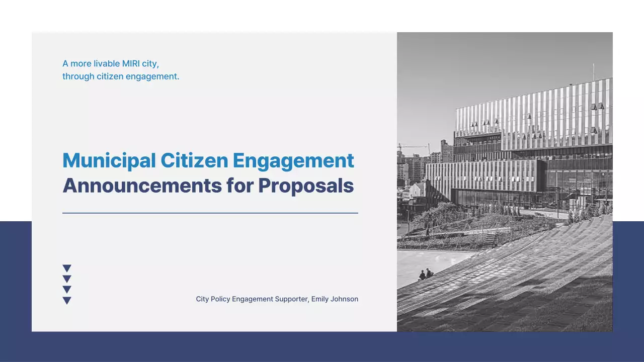 Blue Modern Engagement Announcement Presentation