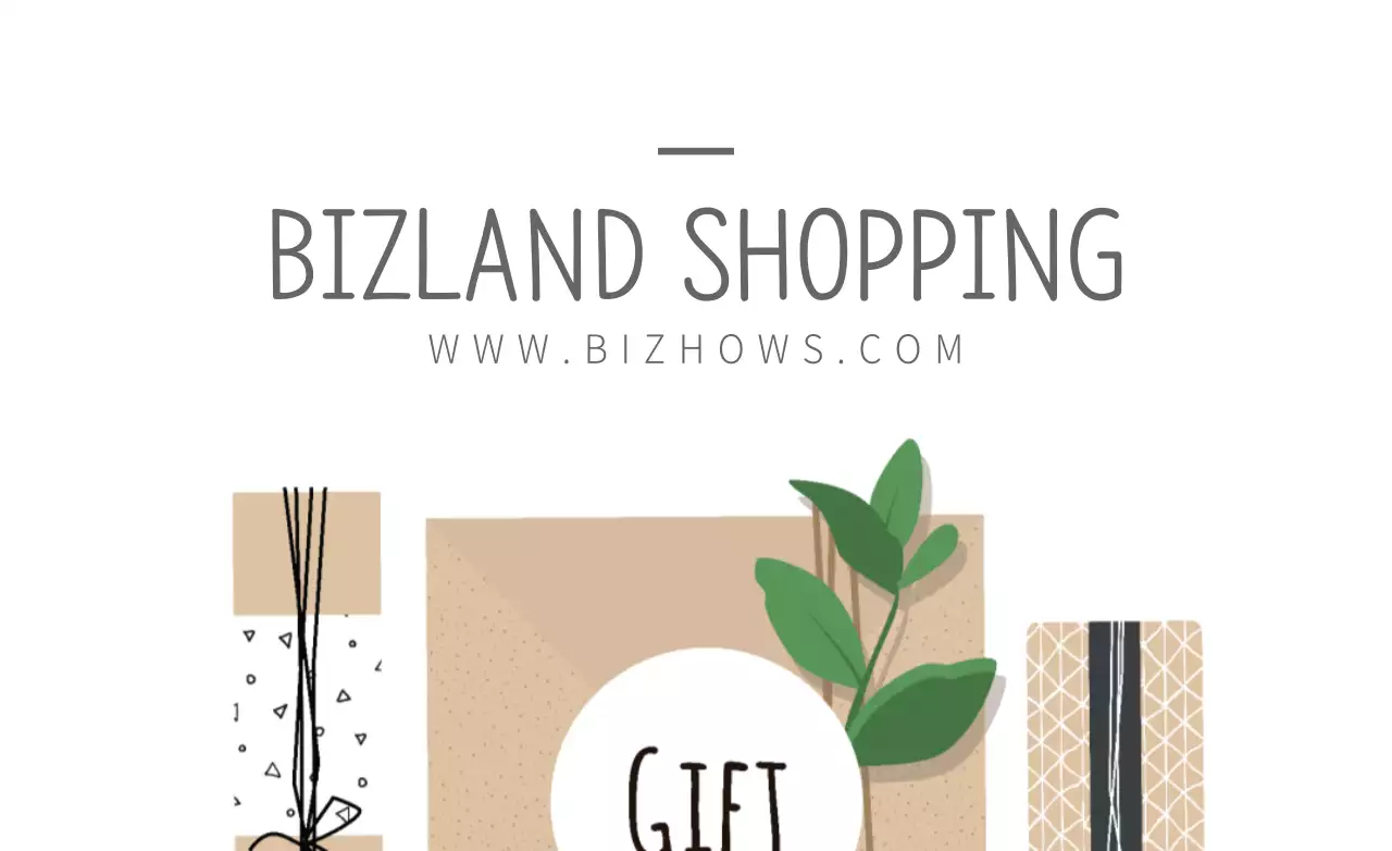 Banner de promoção de presente mínimo bege