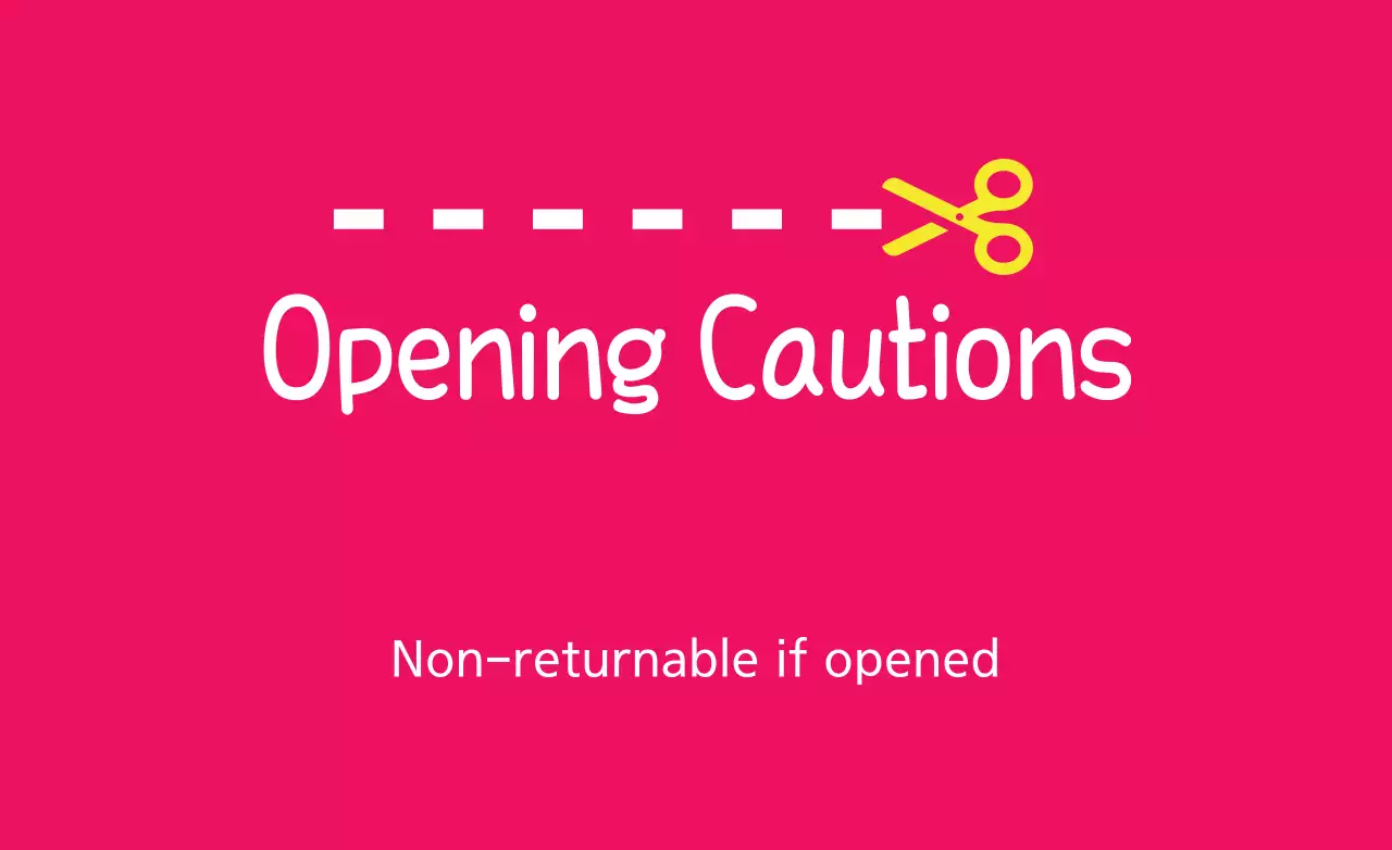 Pink Simple Caution Notice Banner
