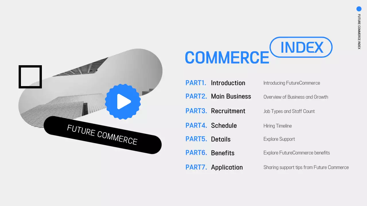 Blue Modern Recruitment Event Presentation