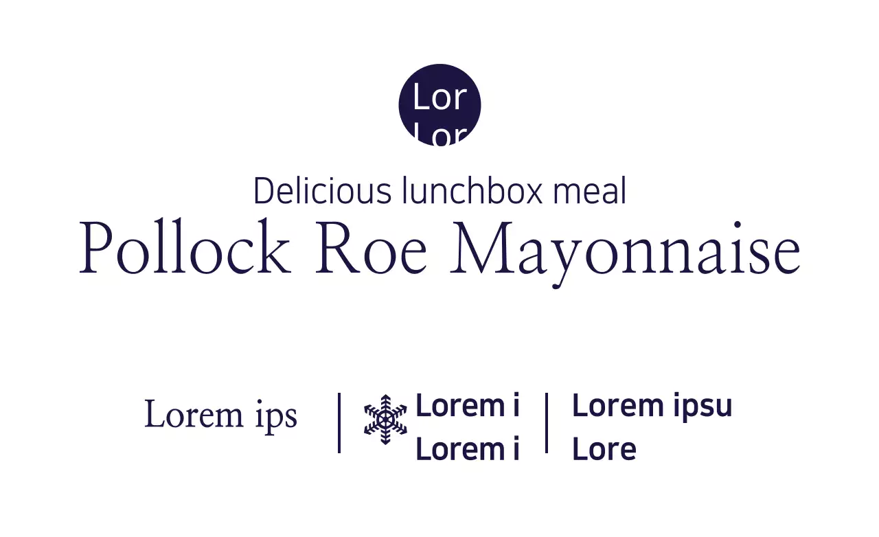 Navy Minimal Lunchbox Promotion Banner