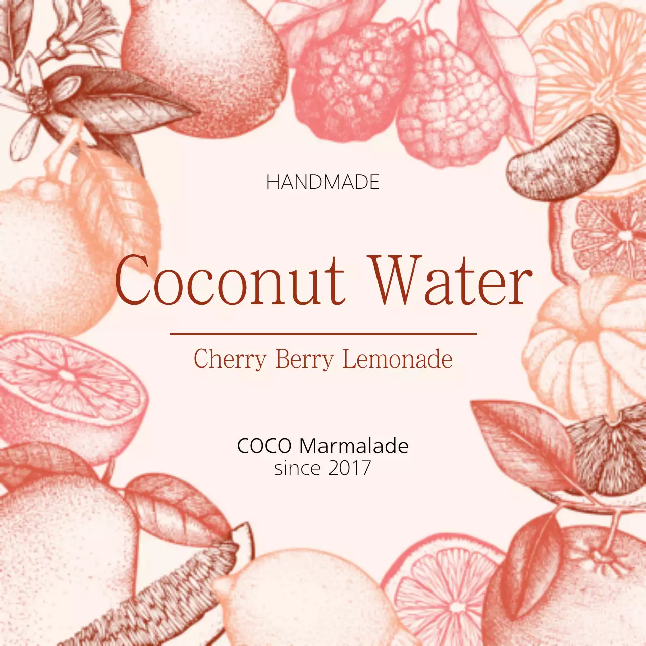 Biểu ngữ quảng cáo Coral Vintage Coconut