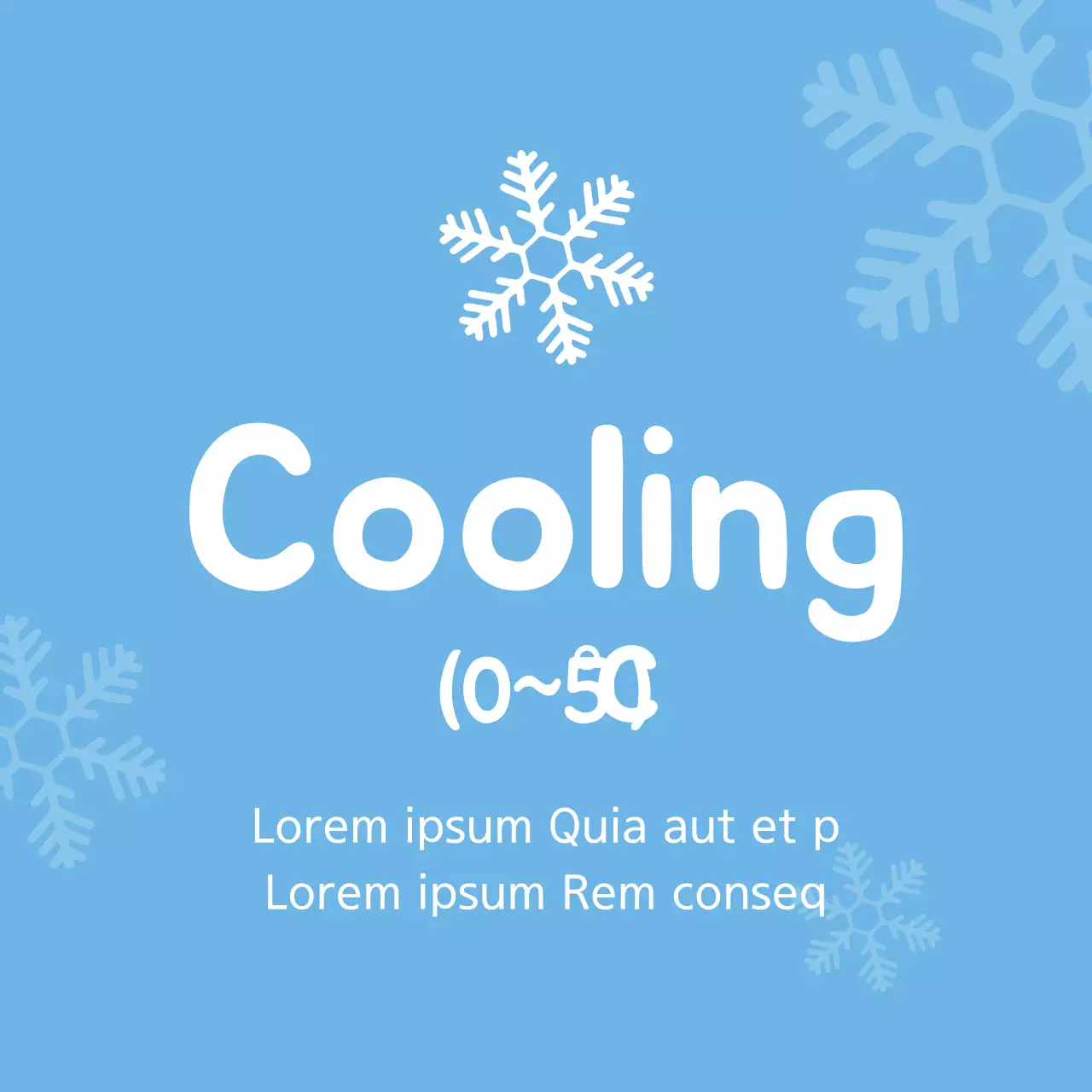 Blue Minimal Cooling Advertisement Banner