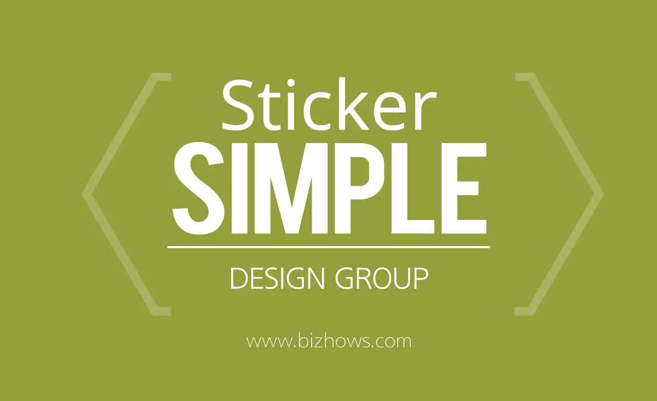 Green Simple Sticker Advertisement Banner