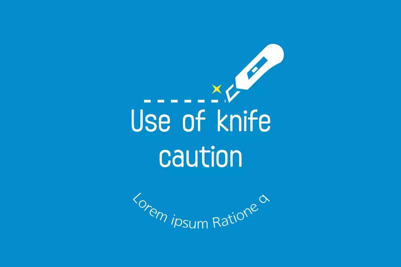 Faixa de Diretrizes de Segurança Simples Azul