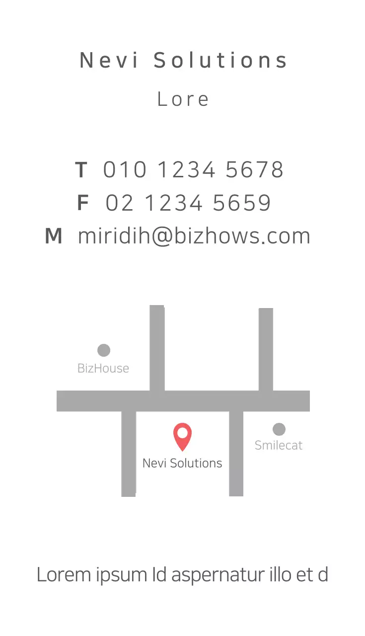 Orange Modern Gps Promotion Business Card