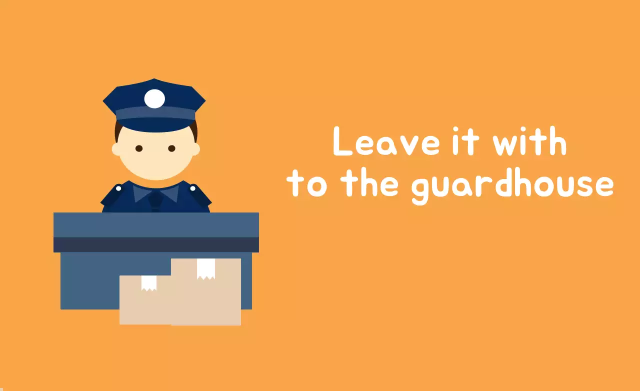 Banner de Aviso de Segurança Simples Laranja