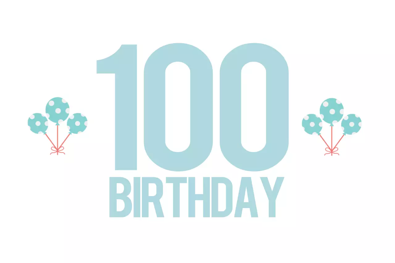 Blue Simple Birthday Invitation Banner