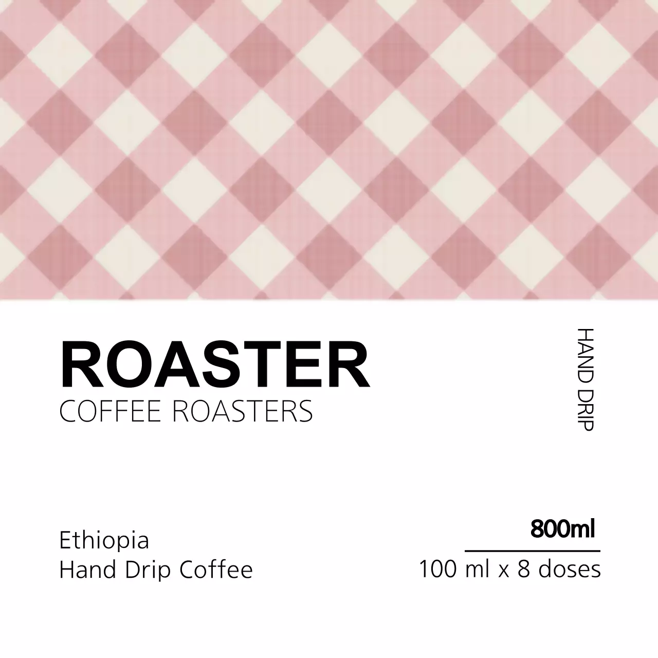 Spanduk Kemasan Kopi Sederhana Berwarna Pink