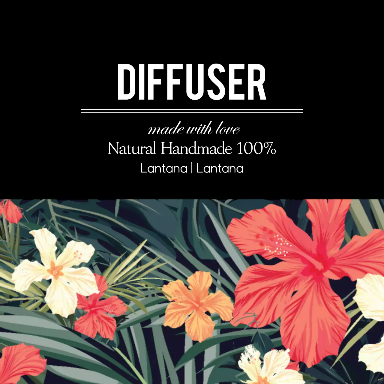 Black Tropical Diffuser Promotion Banner