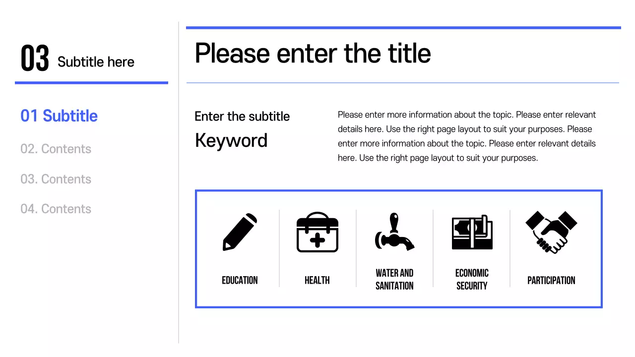 White Minimal Template Presentation