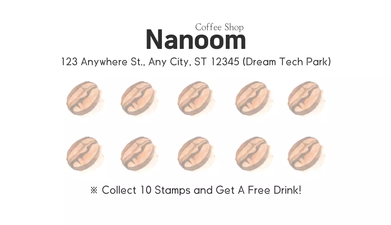 Brown Minimal Coffee Business Card