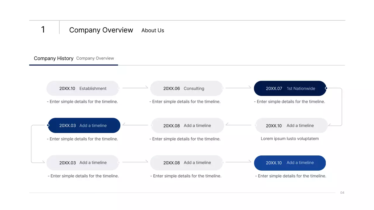 Apresentação infográfica empresarial simples com gradientes azuis e verdes