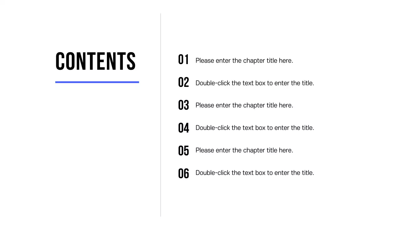 White Minimal Template Presentation