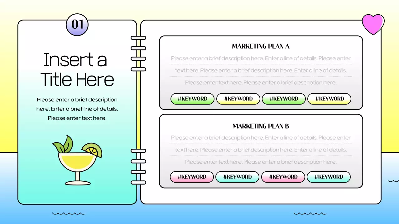 Pastel Tropical Marketing Agenda Presentation