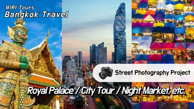 Thumbnail YouTube Promosi Perjalanan Modern Berwarna-warni