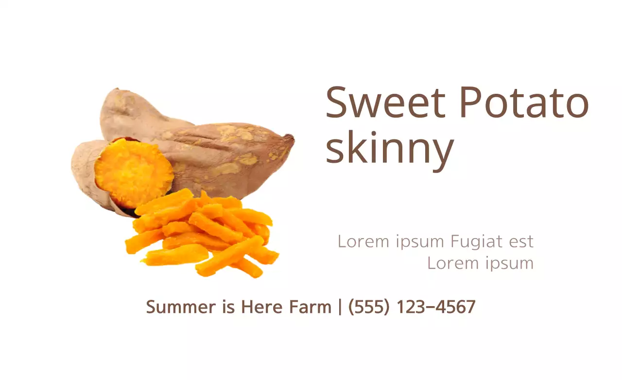 Banner de promoção de alimentos minimalista laranja